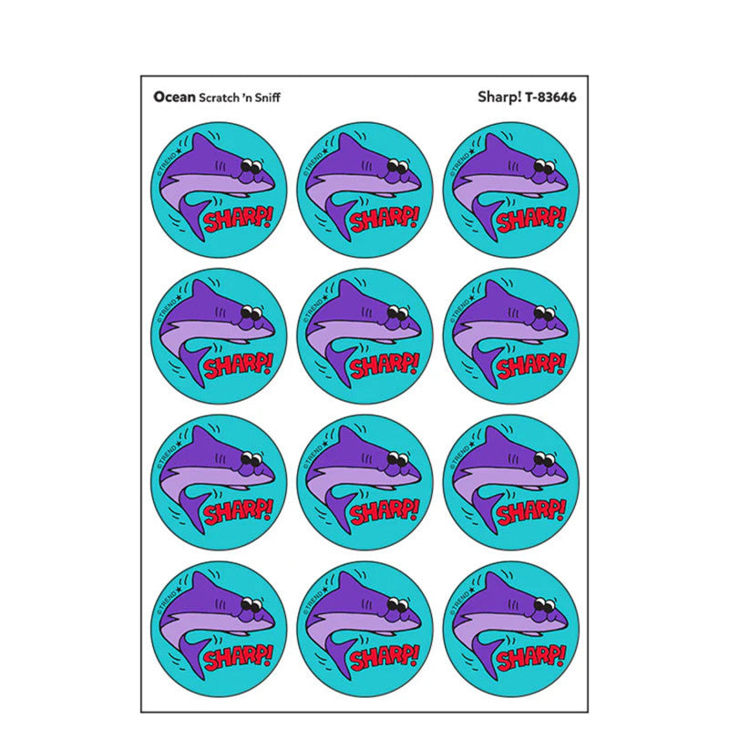 Stinky Stickers Sharp Ocean Scent (Pack of 12)