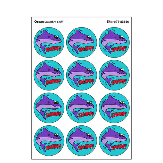 Stinky Stickers Sharp Ocean Scent (Pack of 12)