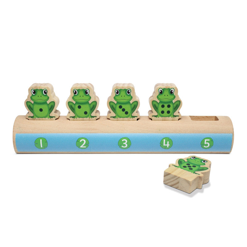 Five Frogs On A Log