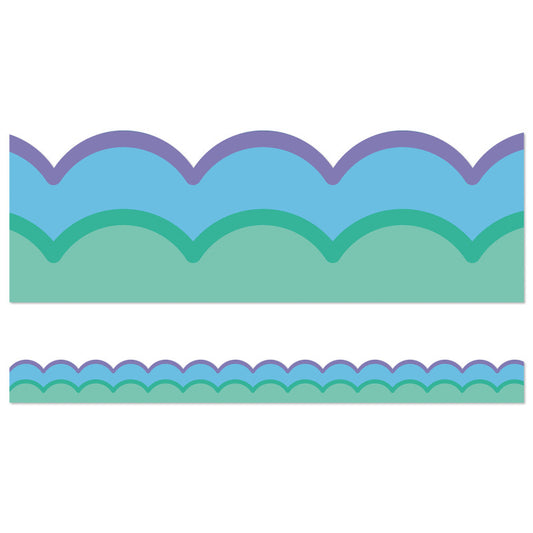 Cool Waves Scalloped Borders Happily Ever Elementary Retro Remx (Pack of 10)