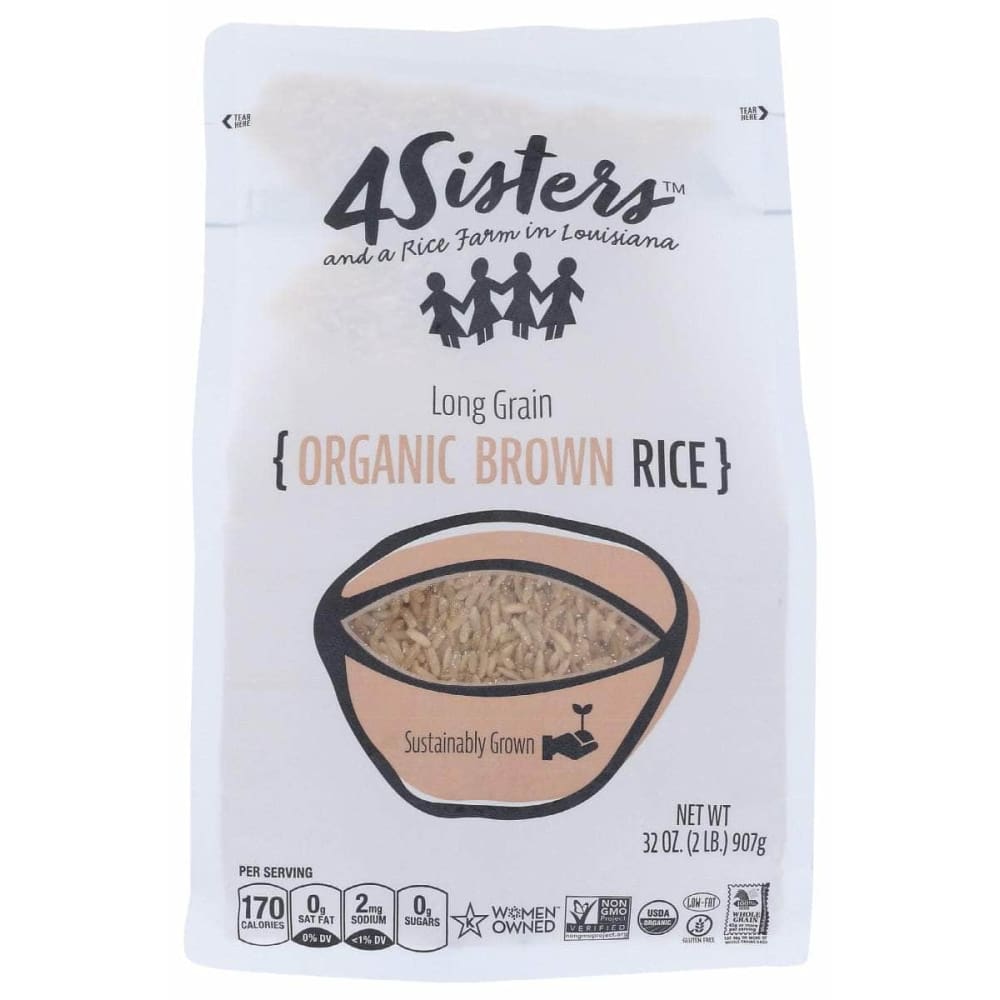 4SISTERS Grocery > Pantry > Rice 4SISTERS: Rice Brown Long Grain Org, 2 lb