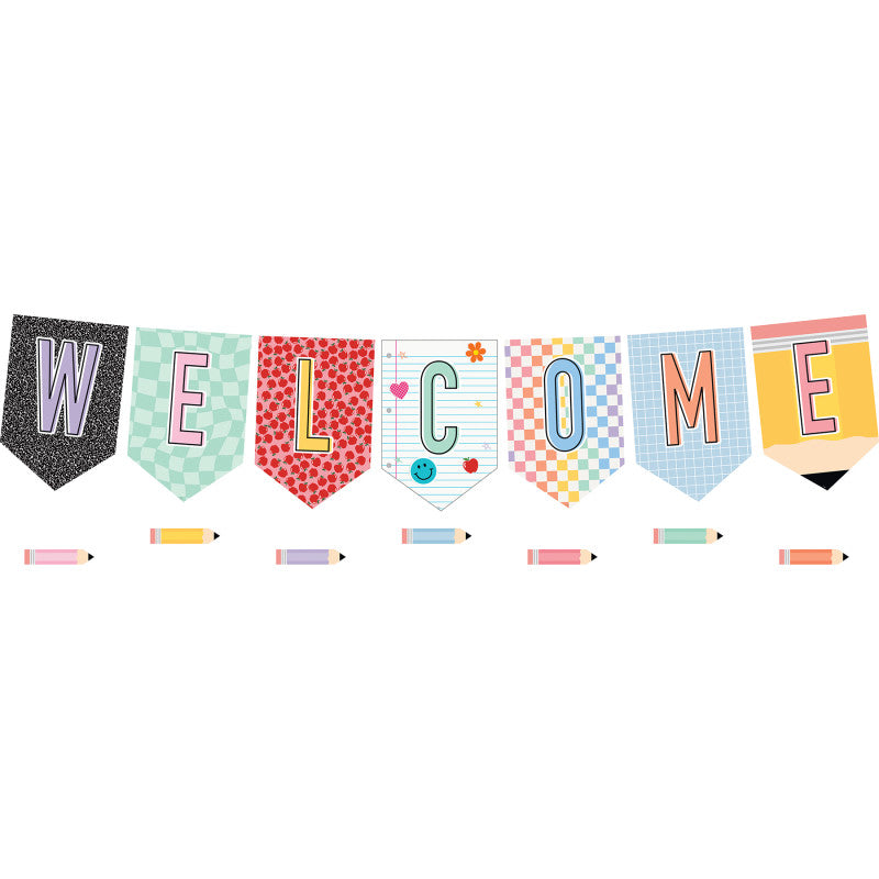 Cool School Pennants Welcome Bbs (Pack of 3)