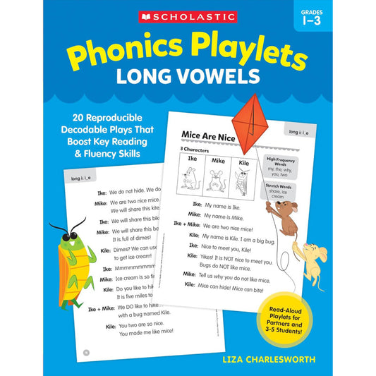 Phonics Playlets Long Vowels (Pack of 3)