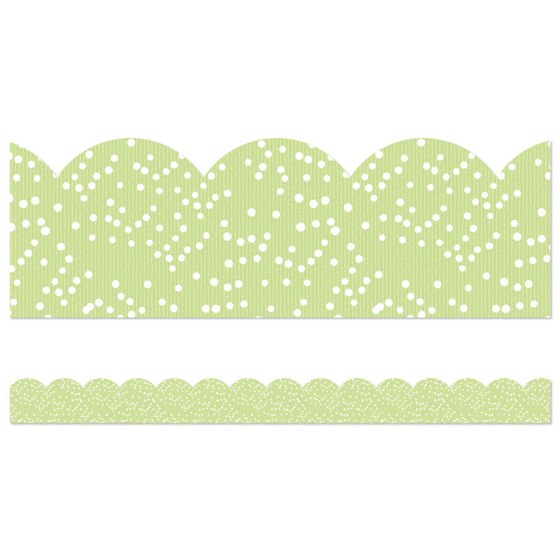 Light Green with Dots Border Crafty & Cool (Pack of 10)