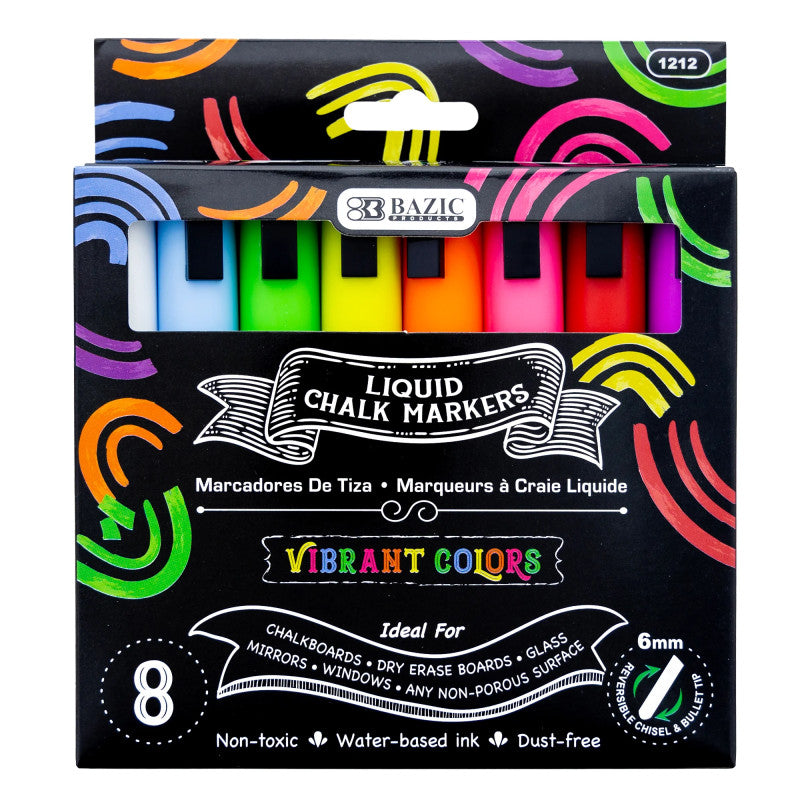 Chalk Markers Wet Erase 8Ct (Pack of 2)