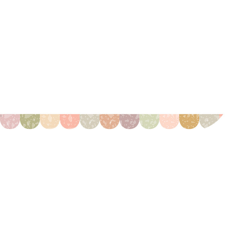 Terrazzo Tones Scalloped Border Magnetic (Pack of 6)