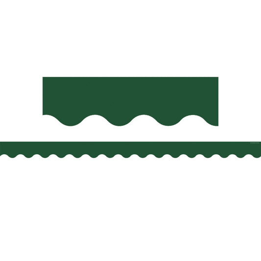 Pine Green Scalloped Border Trim (Pack of 10)