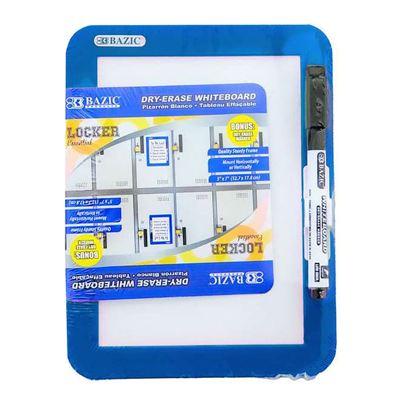 5X7In Dry Erase Board with Marker (Pack of 12) - Dry Erase Boards - Bazic Products