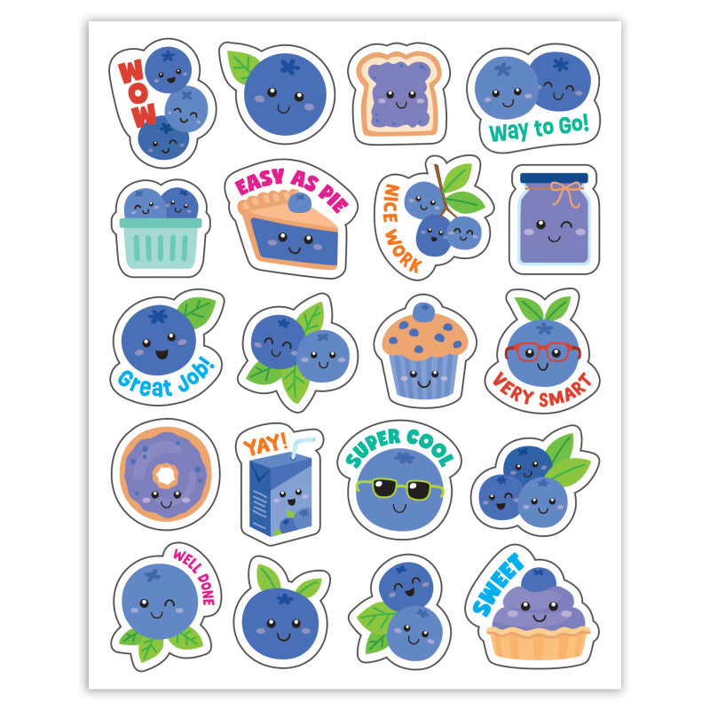 Blueberry Smelly Stickers (Pack of 12)