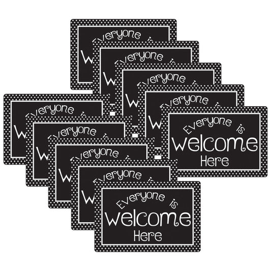 10Ct Mouse Pad Bw Dots Everyone Is Welcome Here