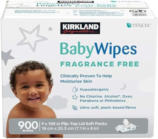 Kirkland Signature Baby Wipes (900 Wipes)