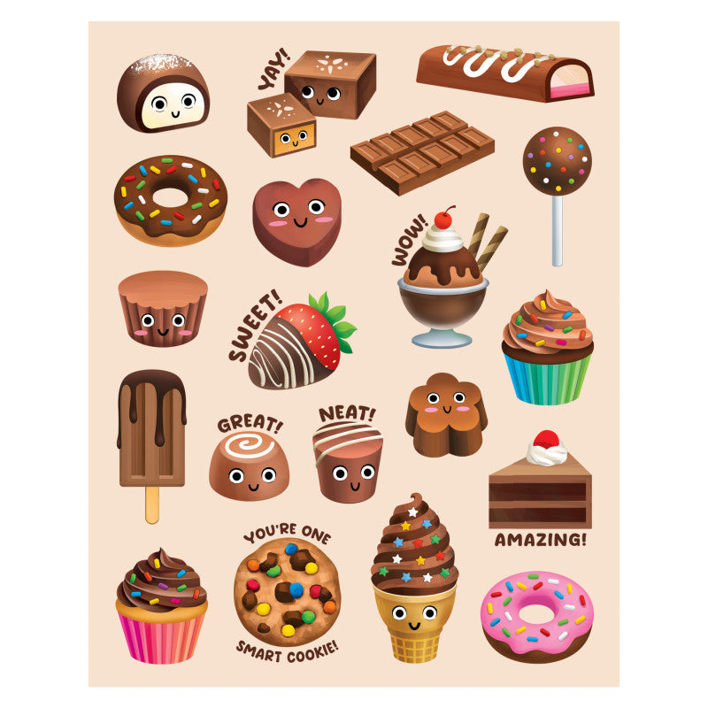 Chocolate Smelly Stickers (Pack of 12)