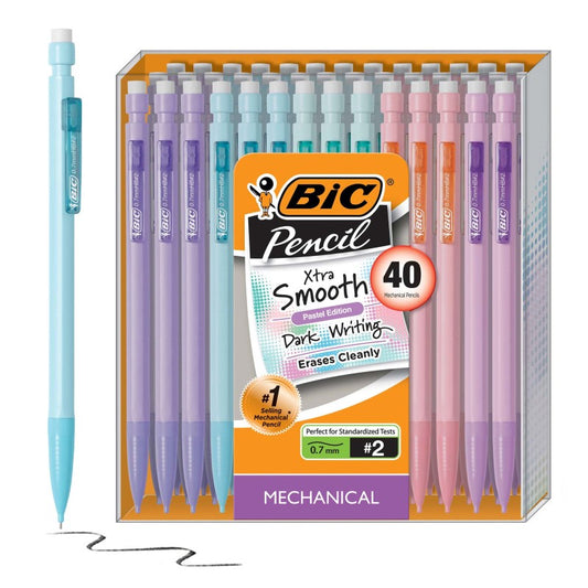 Pastel Mechanical Pencils 40Ct Xtra Life (Pack of 2)