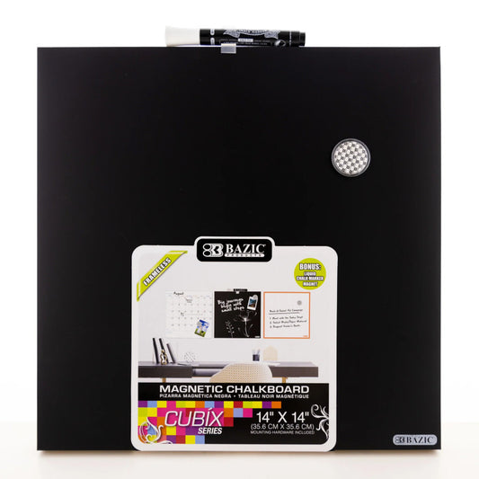 Cubix Magnetic Chalkboard Set 14In X 14In Frameless (Pack of 3)