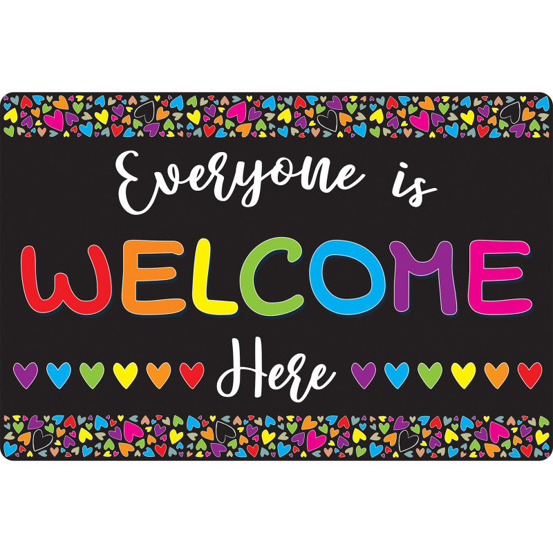 Welcome Mat Hearts Everyone Welcome (Pack of 3)