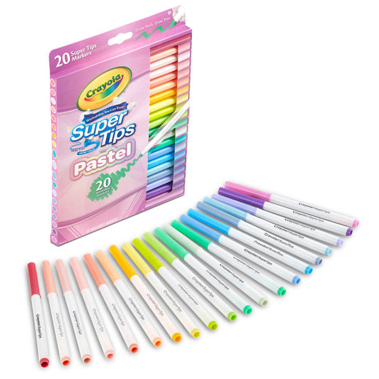 20Ct Pastel Supertip Markers (Pack of 10)