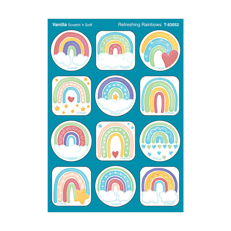 Stinky Stickers Rainbows Vanilla Scent (Pack of 12)