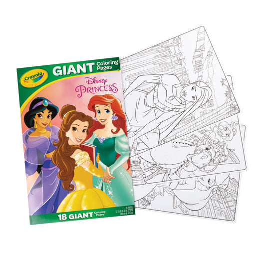 Giant Coloring Pages Princess Crayola (Pack of 8)