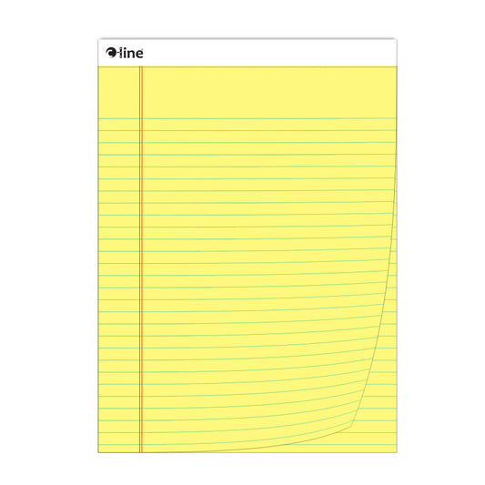 Legal Pad Wide Ruled Yellow (Pack of 12)