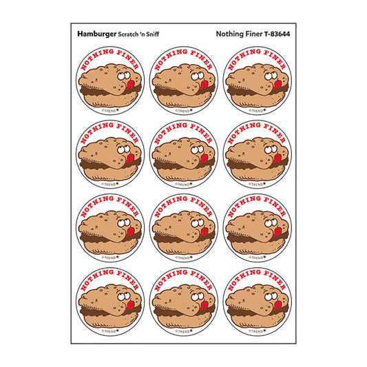 Stinky Stickers Hamburger Scent Nothing Finer (Pack of 12)