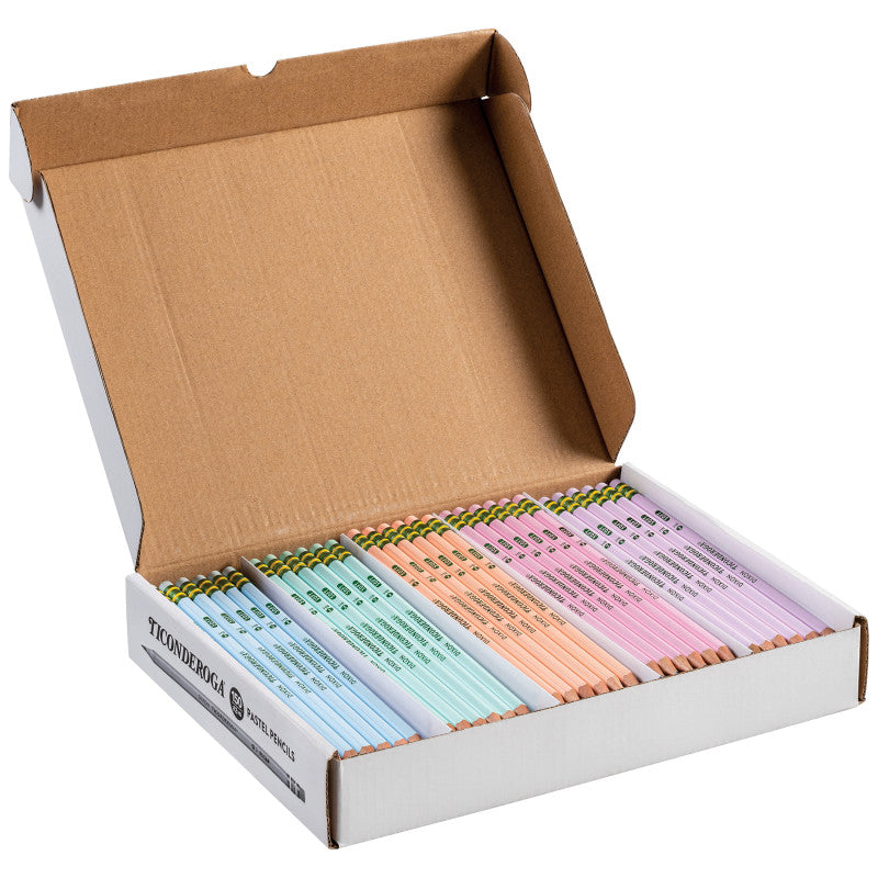 150Ct No2 Pastel Pencil Ticonderoga 5 Assorted Colors