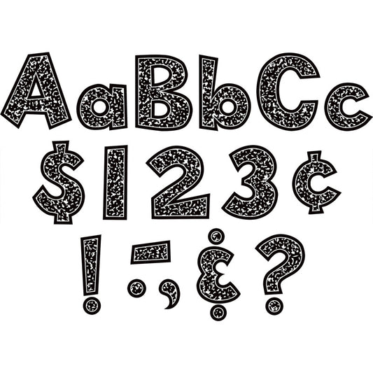 Composition 4In Fun Font Letters (Pack of 6)