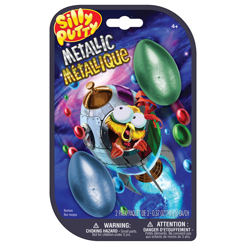 Silly Putty 2Ct Metallic Eggs (Pack of 12)