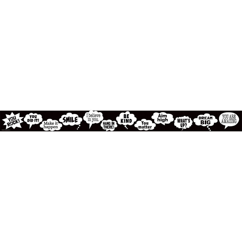 Speech Bubbles Straight Border Trim (Pack of 10)