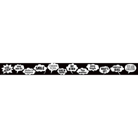 Speech Bubbles Straight Border Trim (Pack of 10)