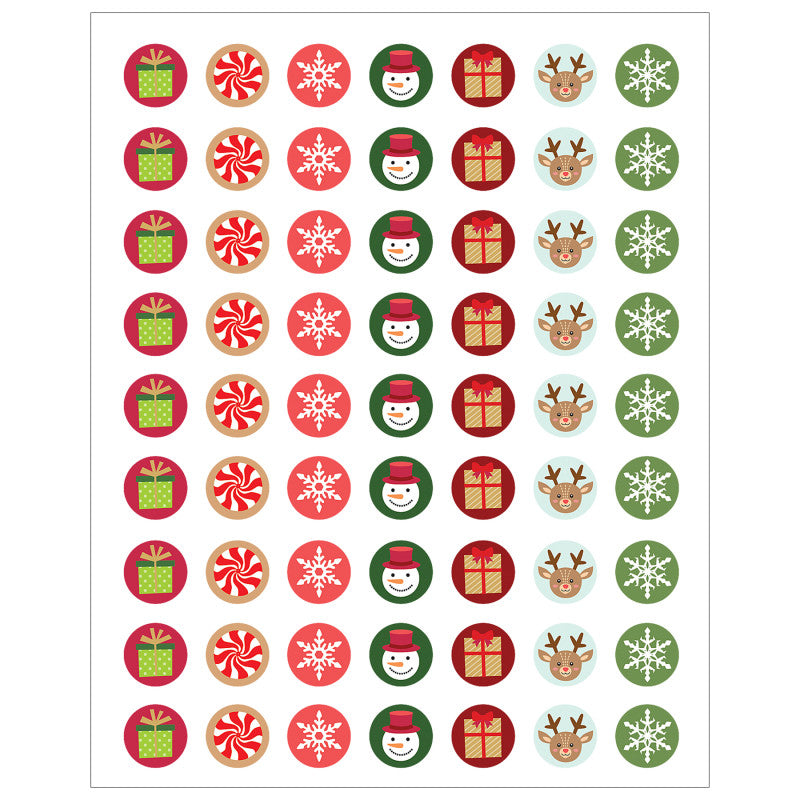 Winter Holiday Mini Stickers (Pack of 12)