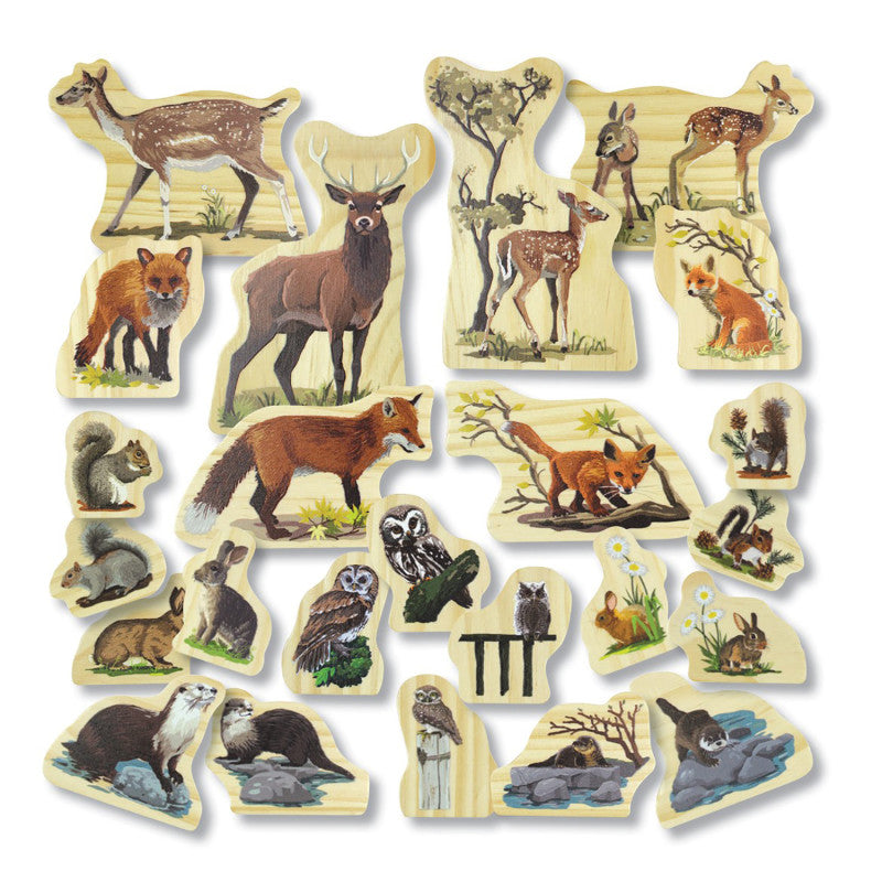 Woodland Animal Families Wood Characters
