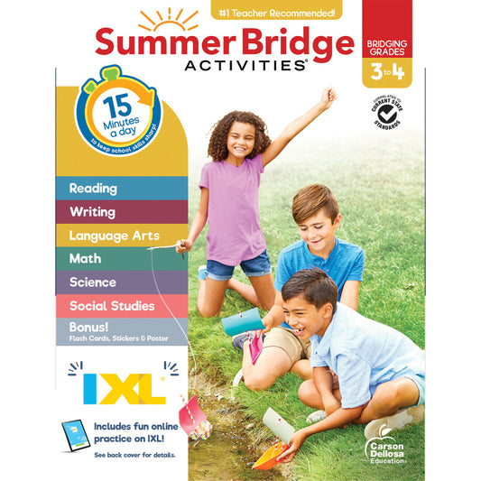Summer Bridge Activities Gr 3 - 4 (Pack of 3)