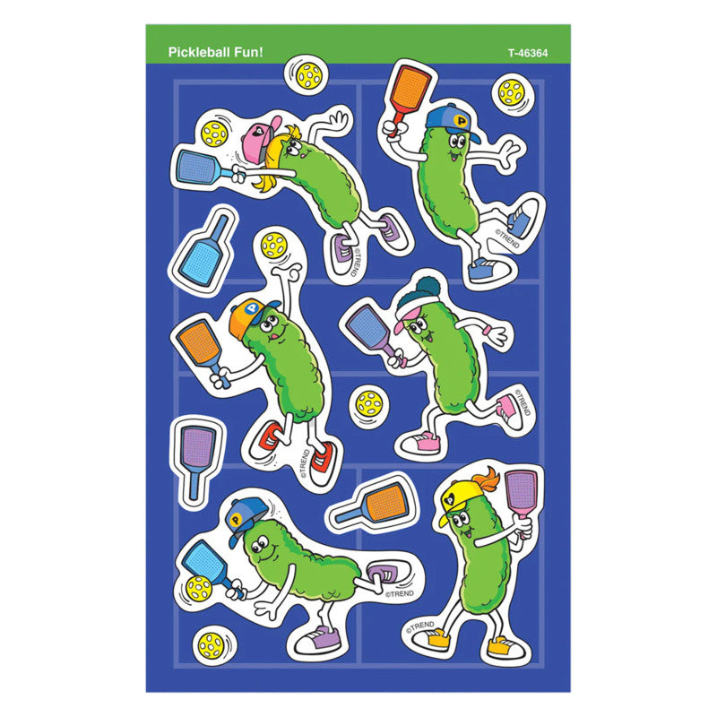 Pickleball Fun Supershapes Stickers (Pack of 12)