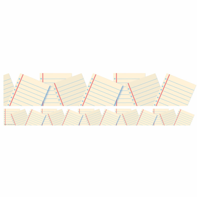 Notebook Paper Deco Trim Extrawide (Pack of 10)