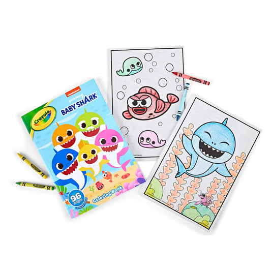 Baby Shark 96-Page Coloring Book (Pack of 12)