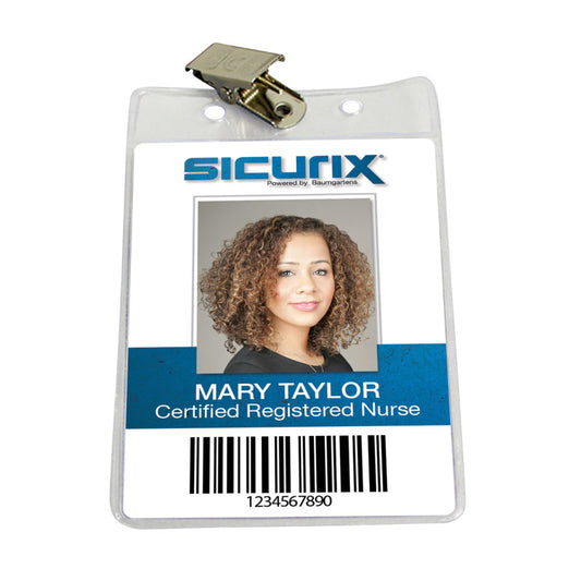 Id Holder with Clip Vert 2.5X3.5 50/Pk