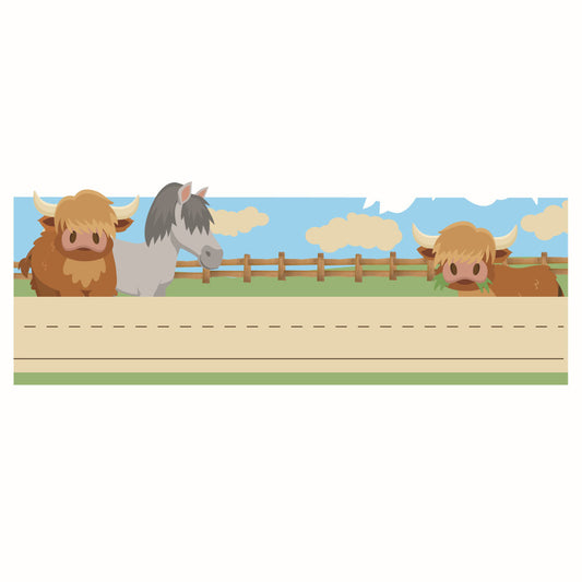 Wild Wild Class Name Plate Tented (Pack of 10)