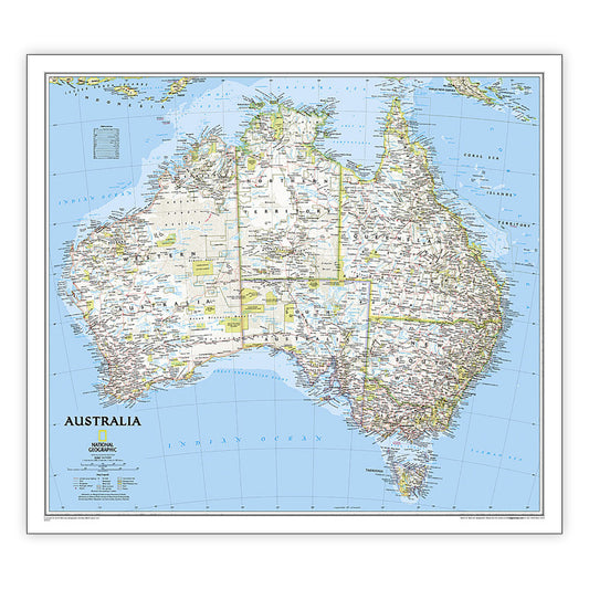 Australia Wall Map 30 X 27