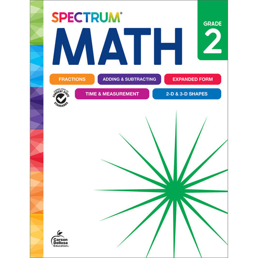 Spectrum Gr 2 Math Workbook (Pack of 3)