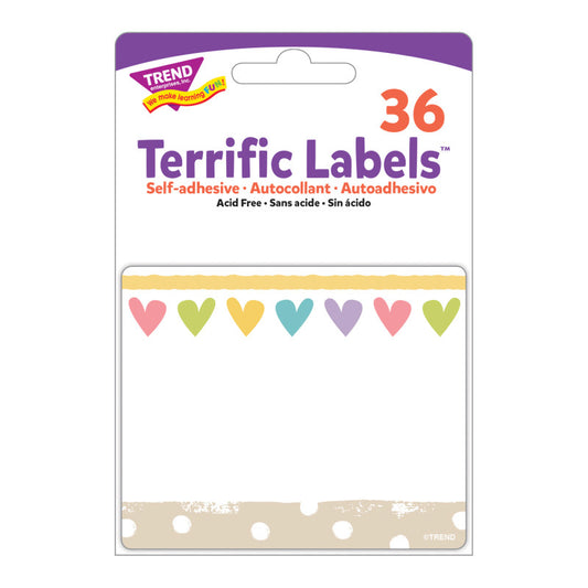 Take Heart Terrific Labels 36 Ct (Pack of 10)