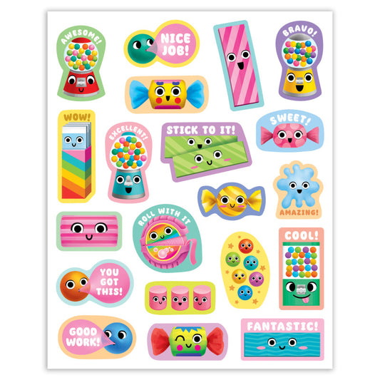 Bubble Gum Smelly Stickers (Pack of 12)