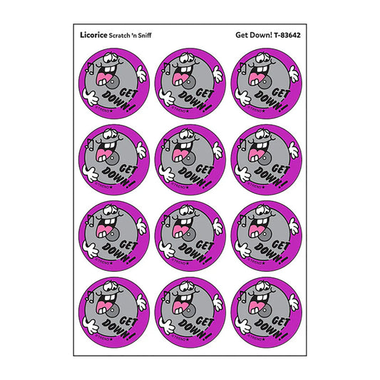Stinky Stickers Licorice Scent Get Down (Pack of 12)