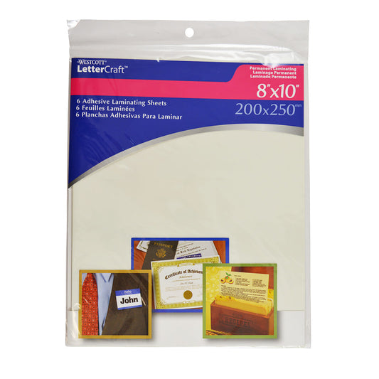 6-Pack 8X10In Laminating Sheets (Pack of 8)