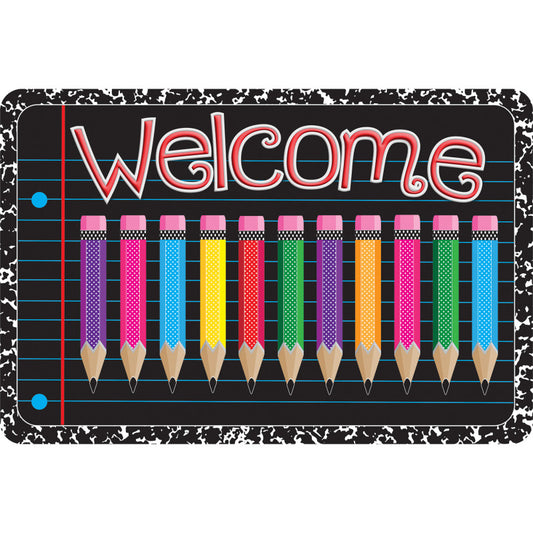 Welcome Mat 15.5X23.5 Color Pencils (Pack of 2)