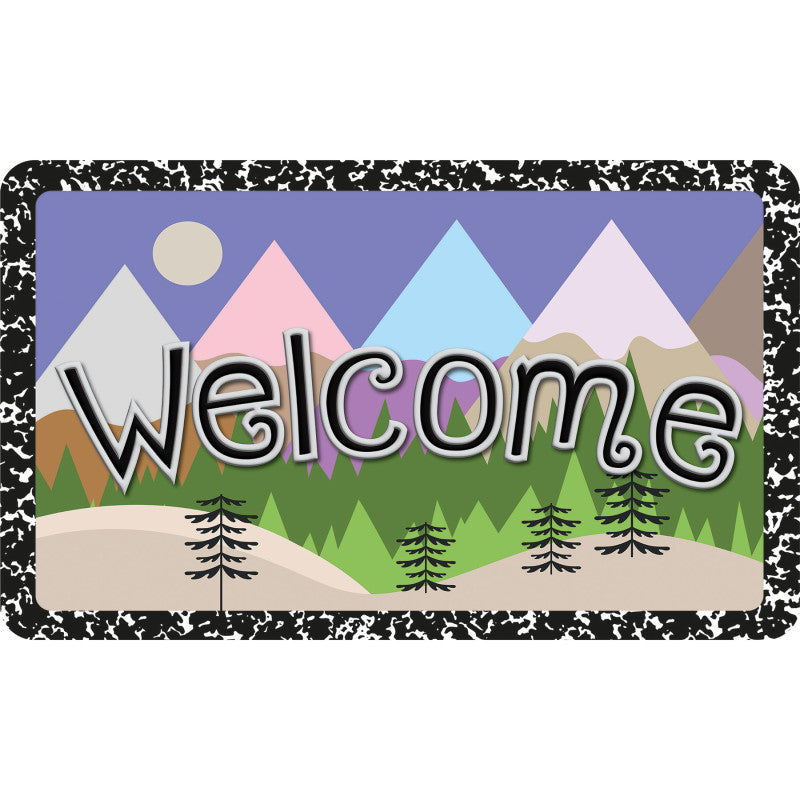 Welcome Mat Magic Mountains Welcome 18X30In (Pack of 2)