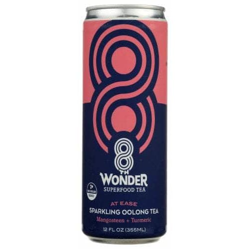 8TH WONDER Grocery > Beverages > Coffee, Tea & Hot Cocoa 8TH WONDER: At Ease Sparkling Oolong Tea, 12 fo