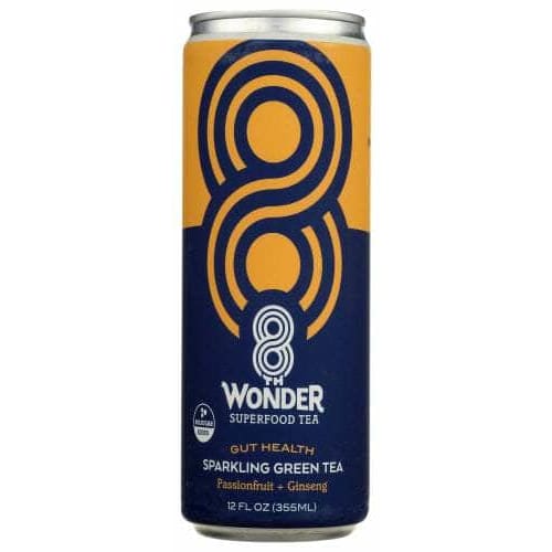 8TH WONDER Grocery > Beverages > Coffee, Tea & Hot Cocoa 8TH WONDER: Gut Health Sparkling Green Tea, 12 fo