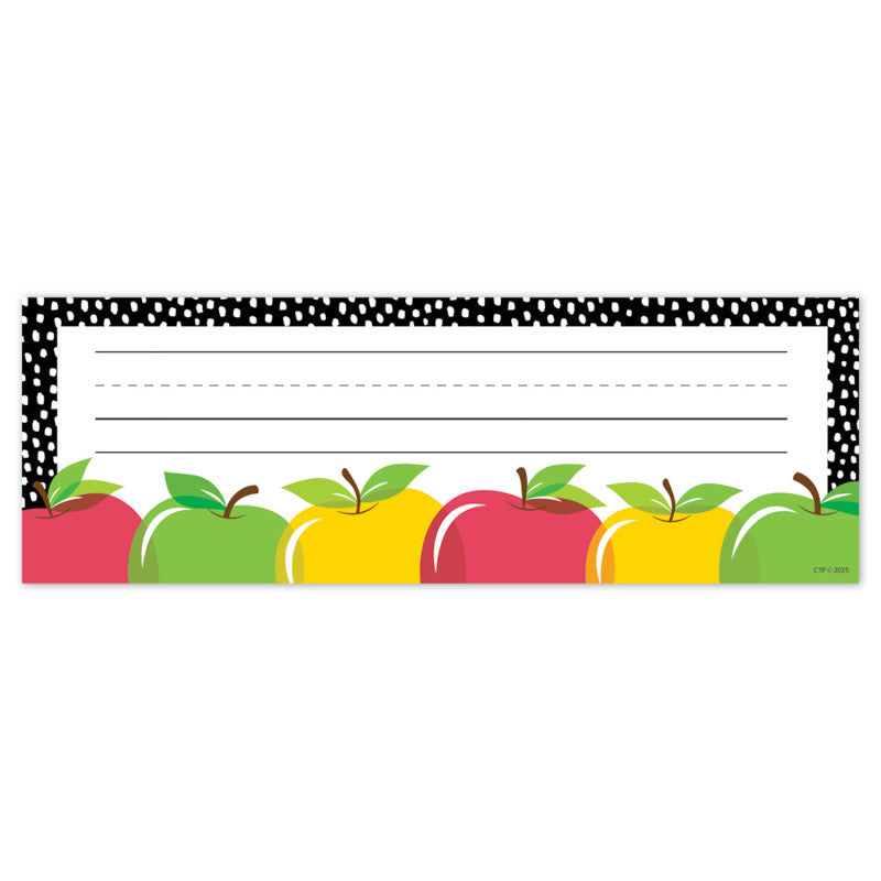 Apple Time Name Plates (Pack of 8)