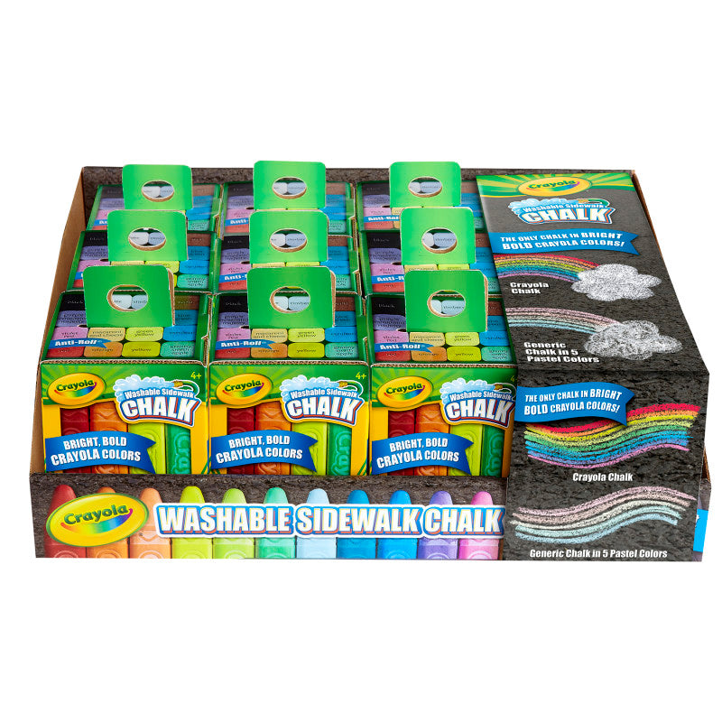 16Ct Washable Sidewalk Chalk Tray