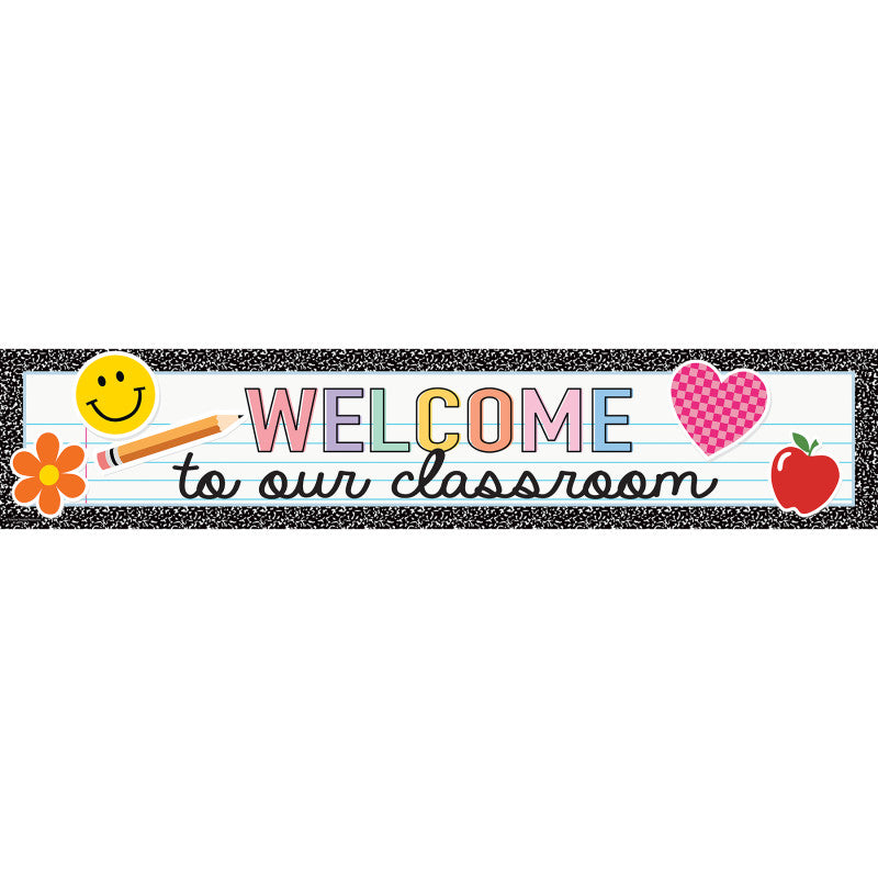 Cool For School Welcome Banner (Pack of 10)